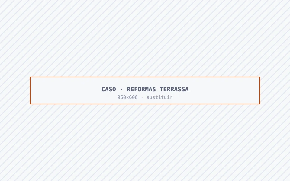 Empresa de reformas de Terrassa revisando el margen por tipo de obra